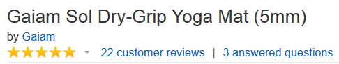 Gaiam yoga mat review