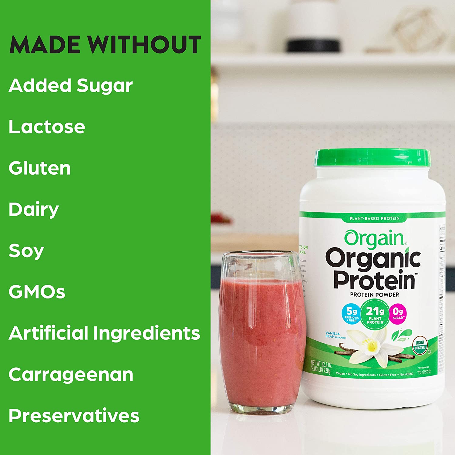 Organic healthy protein powder